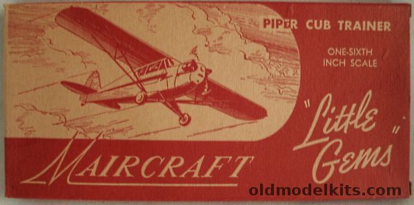 Maircraft 1/72 Piper Cub Trainer - 'Little Gems' Series Scale Solid Wooden Aircraft Kit, G-1 plastic model kit